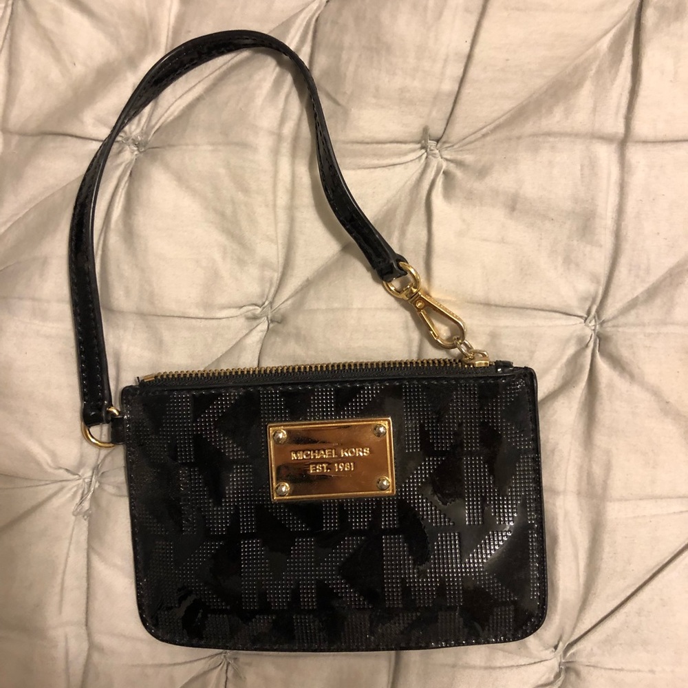 Black Michael kors wristlet